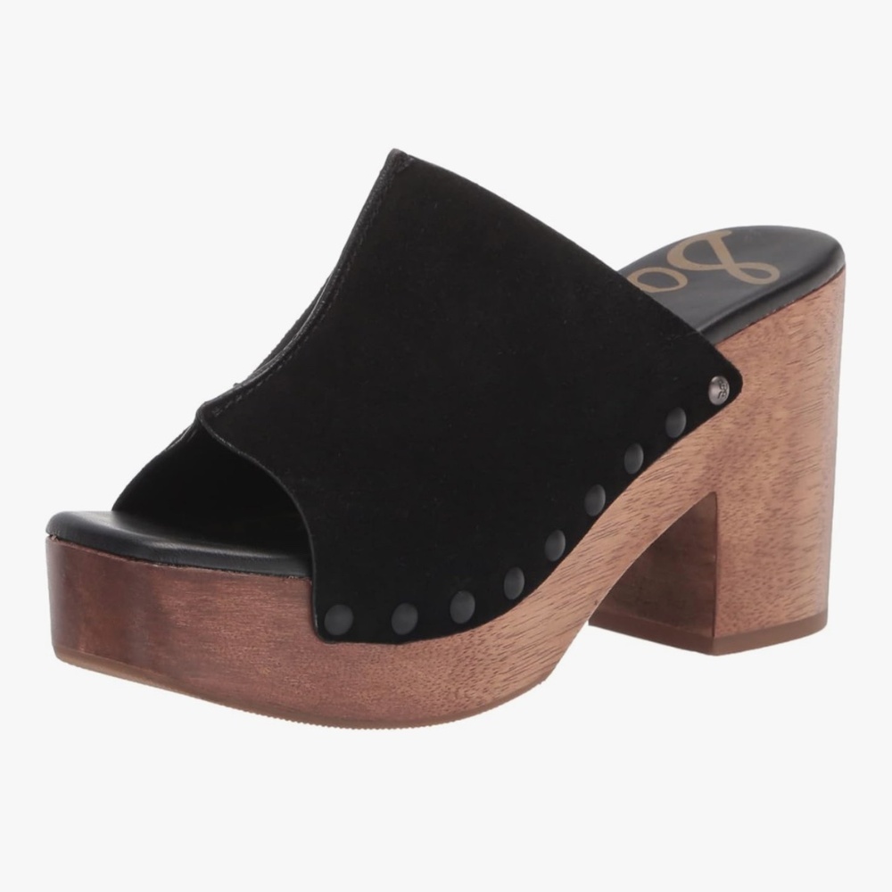 Sam Edelman Josselyn  black suede sandals 6.5